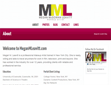 Tablet Screenshot of meganmleavitt.com